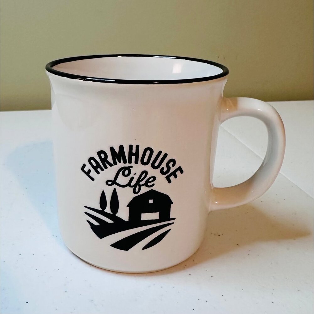 Farmhouse Life Ceramic Coffee Mug Dishwasher Safe Microwave Safe